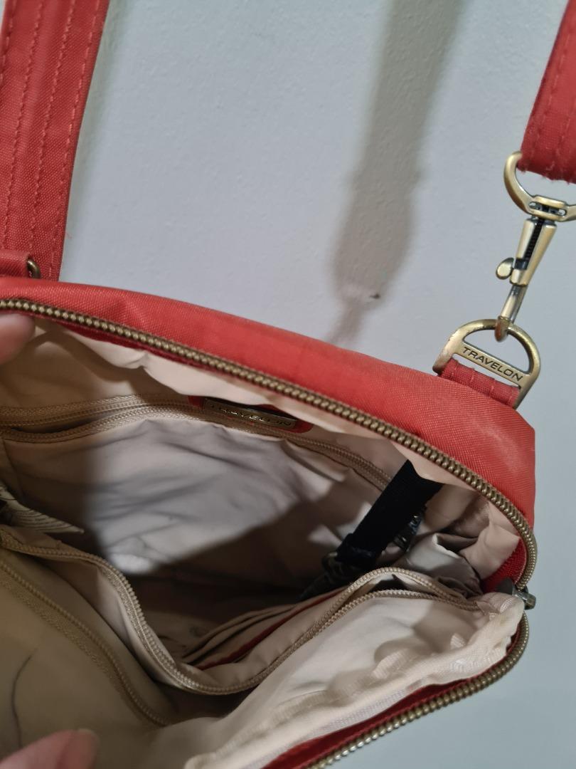 Travelon Red Body Bag, Women's Fashion, Bags & Wallets, Crossbody Bags