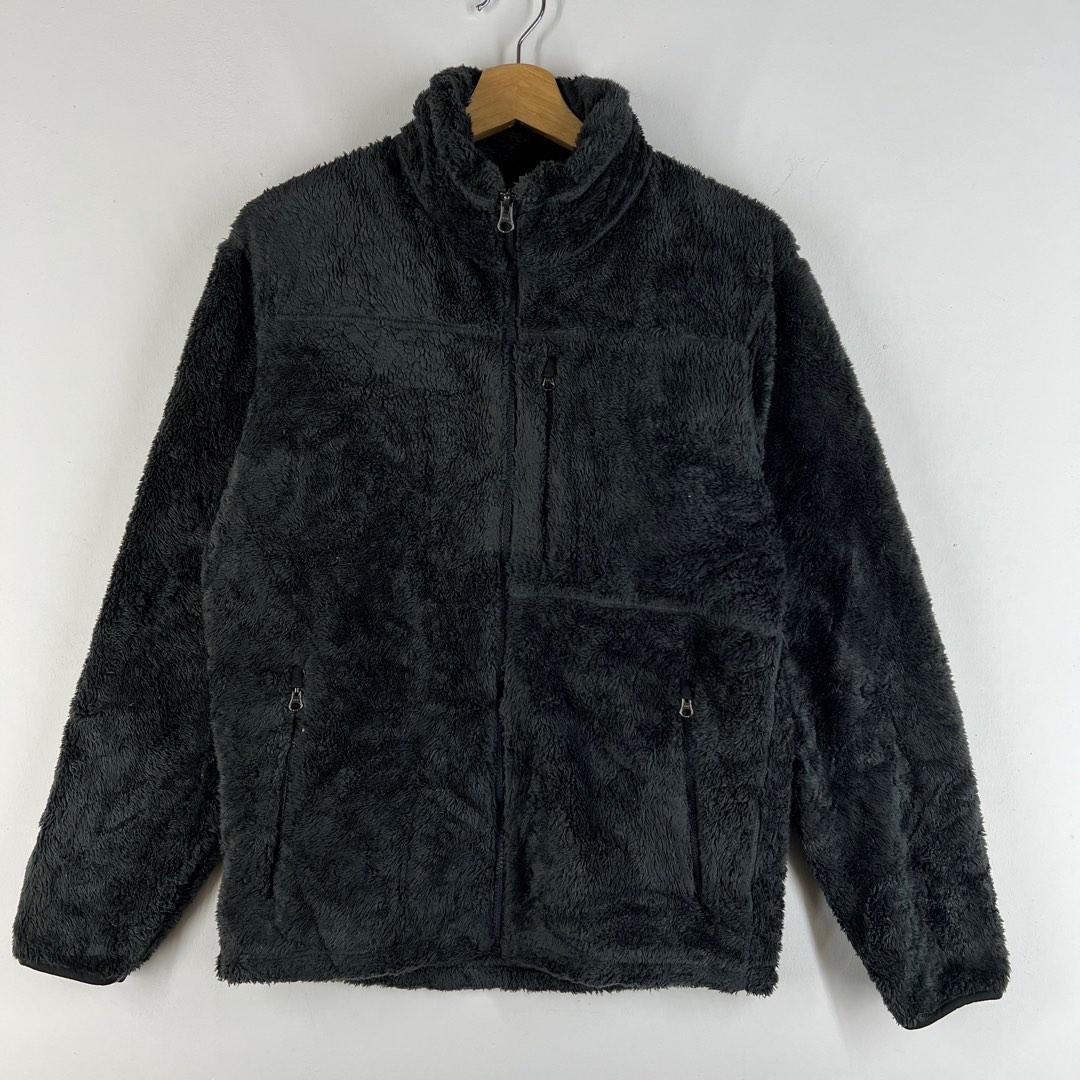 Uniqlo black fleece jacket clearance