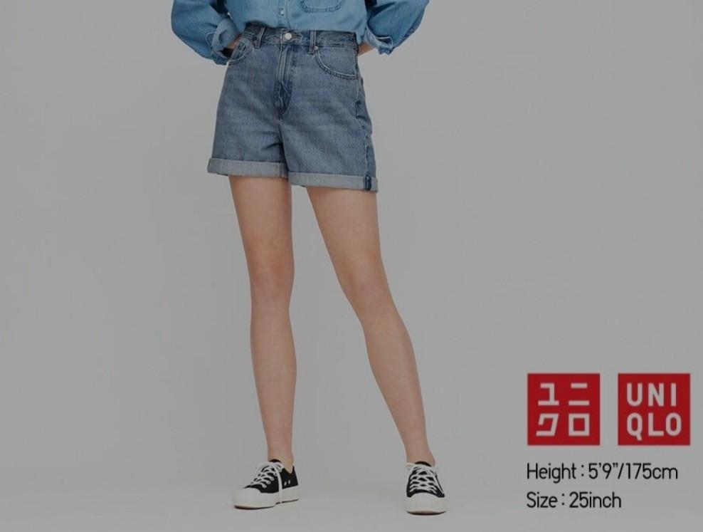 Uniqlo high shop waisted shorts