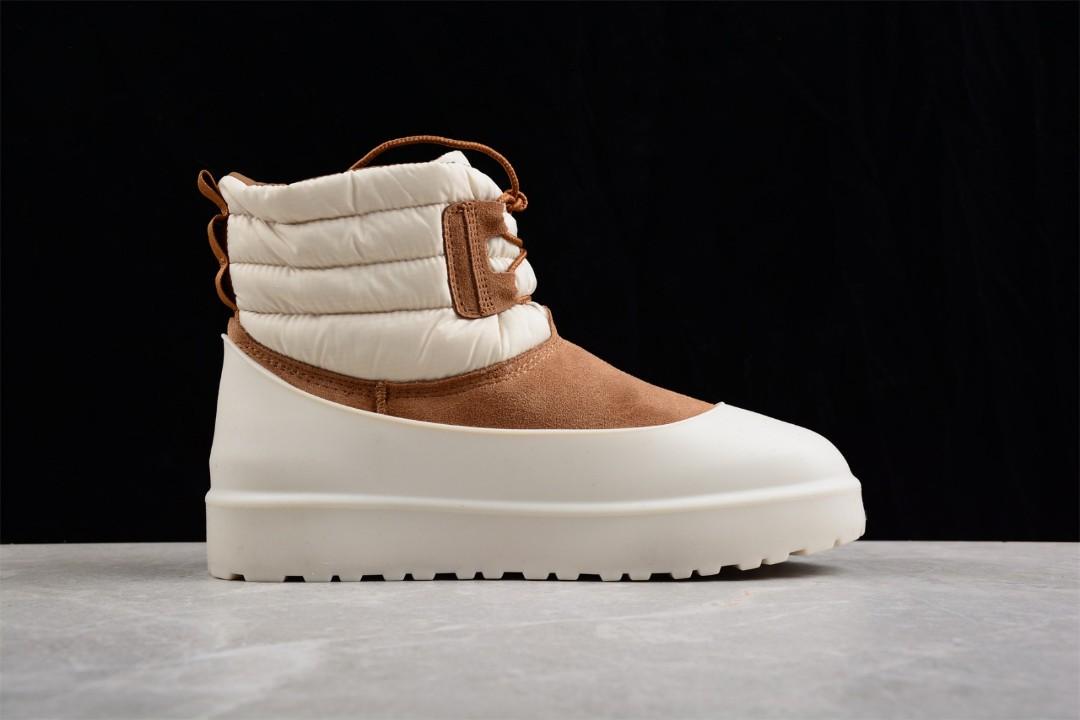 Unisex UGG Classic Mini Lace-Up Weather Boot Beige Brown, Women's Fashion,  Footwear, Boots on Carousell