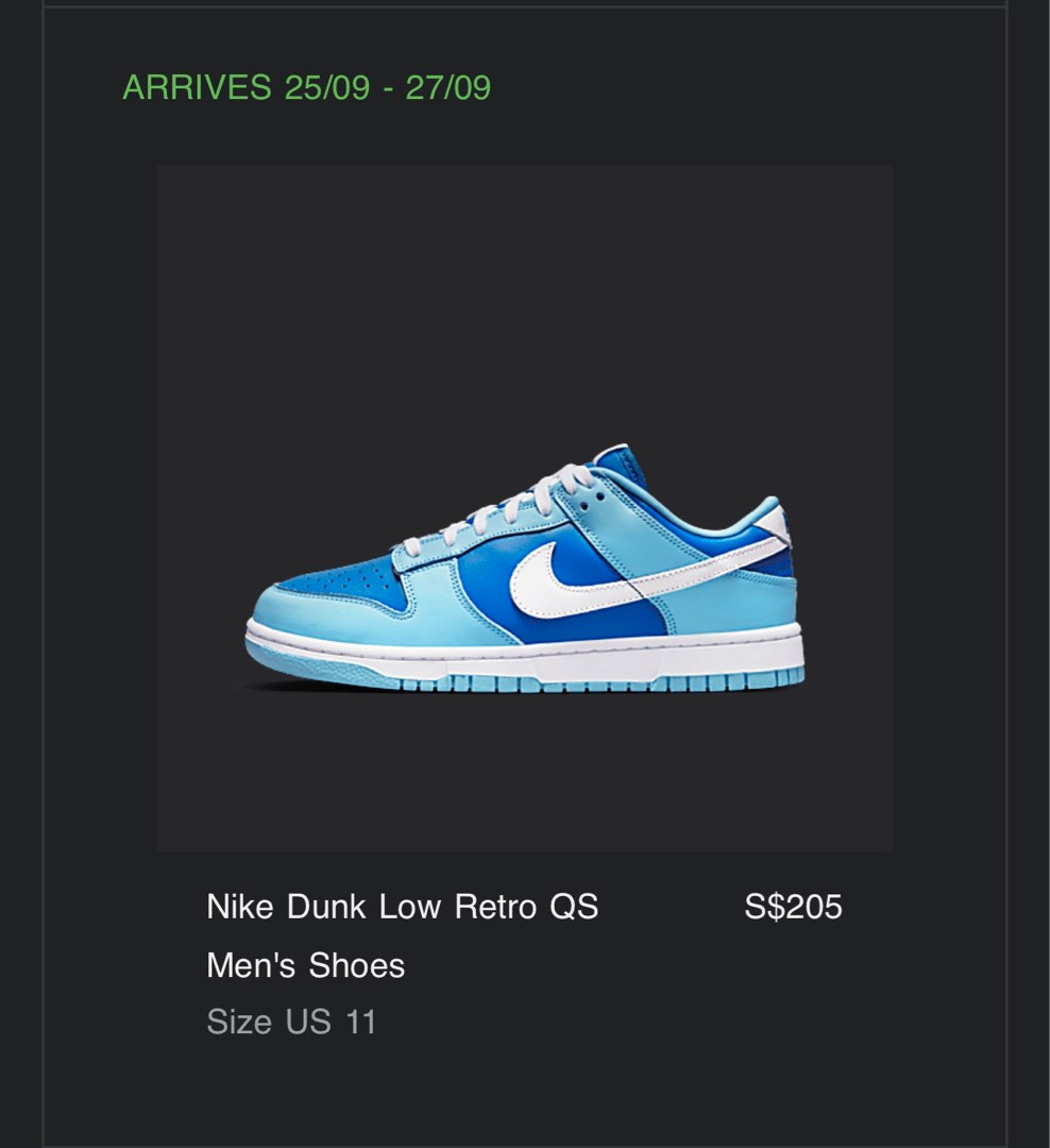 US11 Argon dunk low Men s Fashion Footwear Sneakers on Carousell