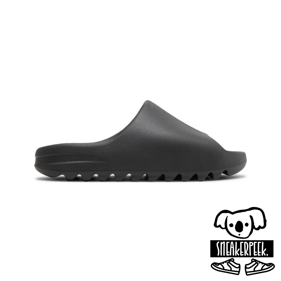 [US6, 7, 8] Yeezy Slides Onyx Black, Men's Fashion, Footwear, Flipflops
