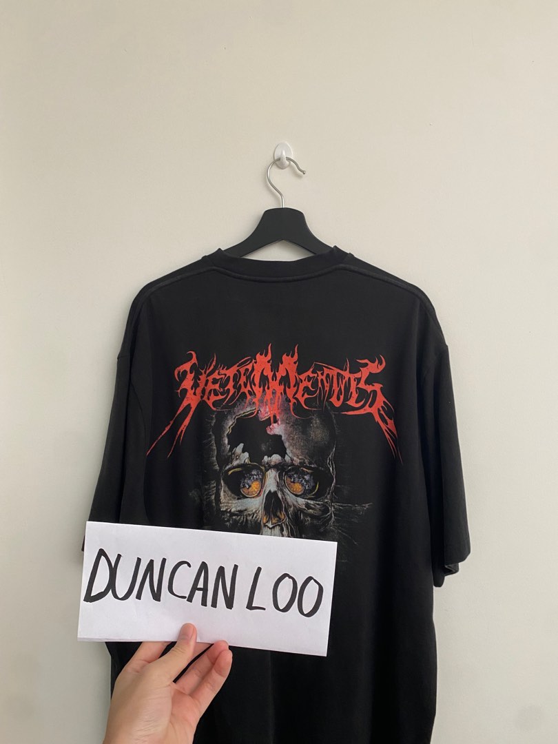 Vetements Heavy Metal Tee back print