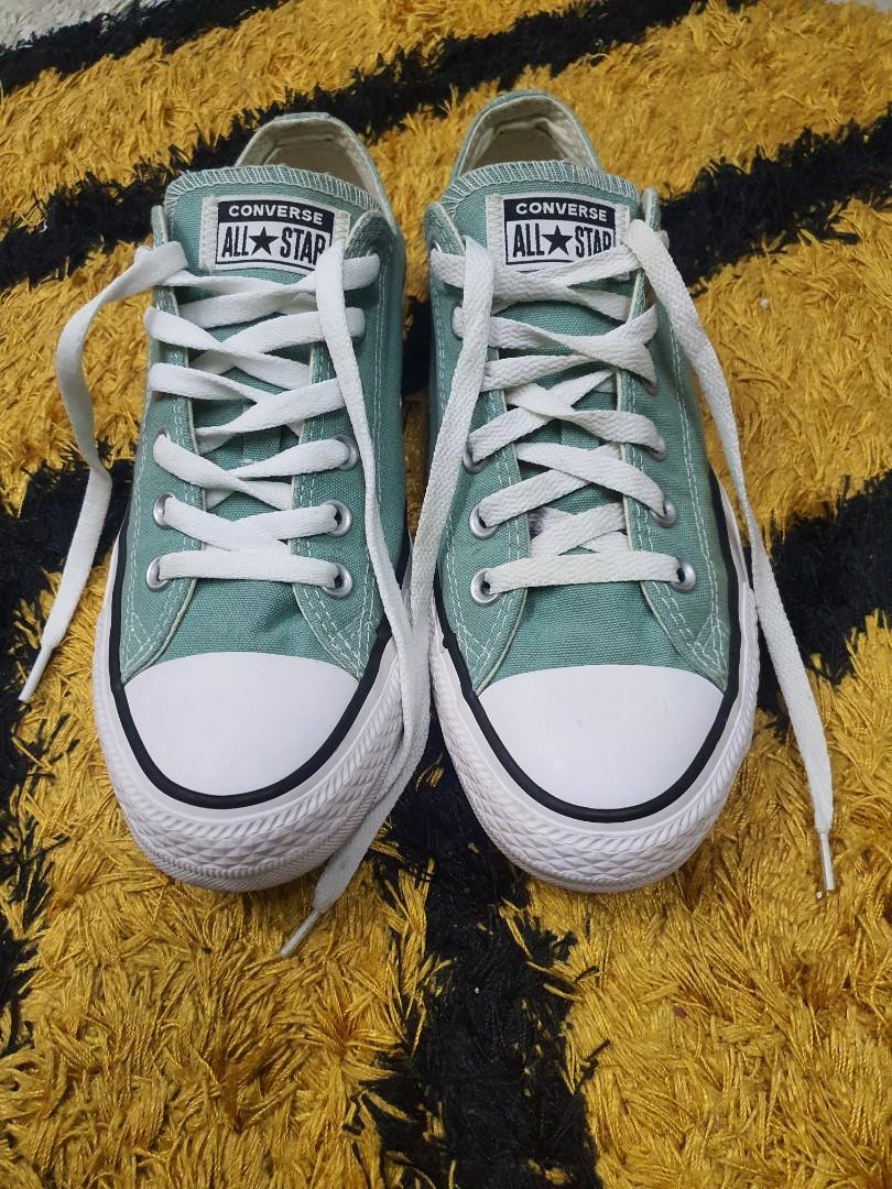 Vintage converse all star ox mineral teal Men s Fashion Footwear