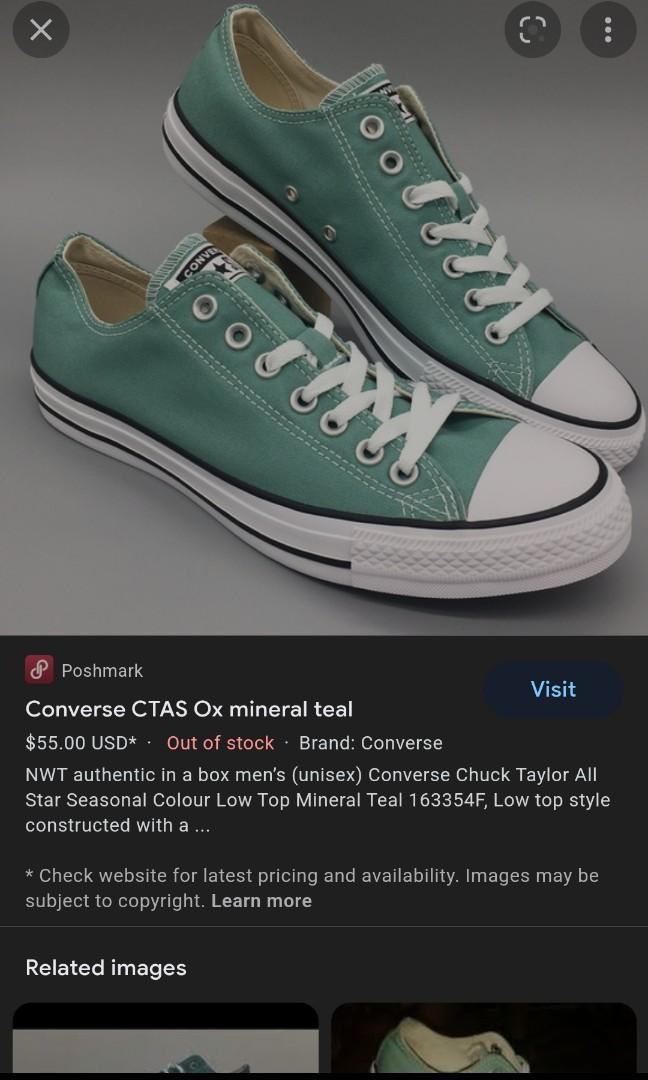Mineral outlet teal converse