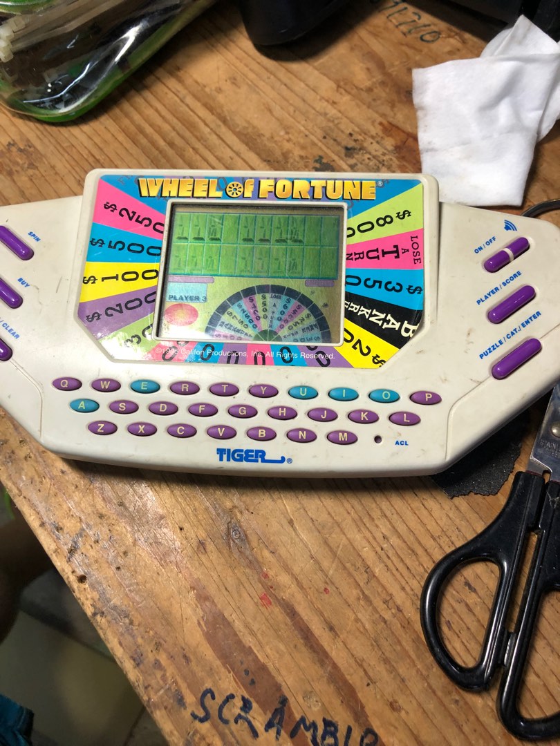 Vintage wheel of fortune TIGER, Hobbies & Toys, Toys & Games on Carousell