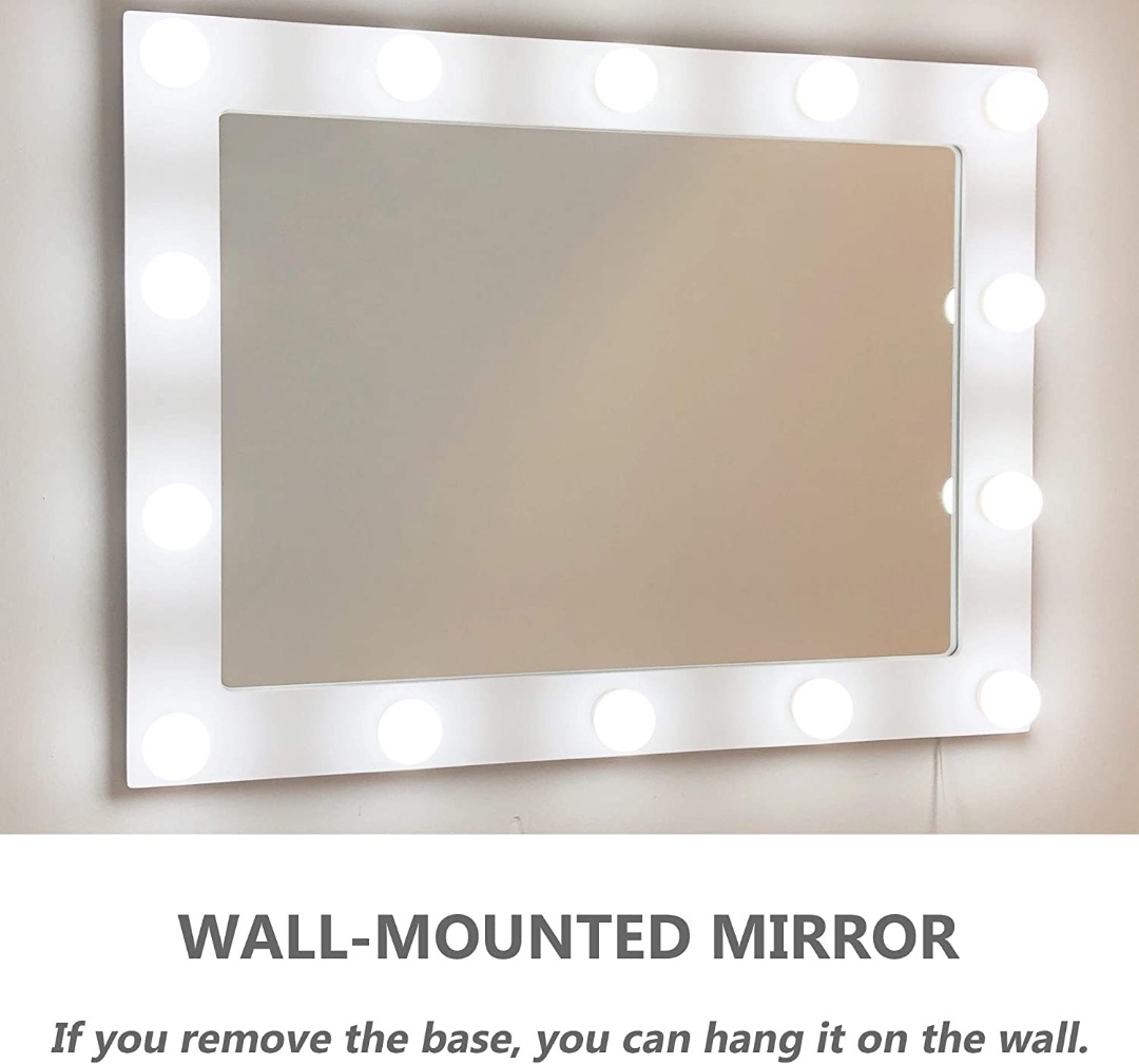 Waneway Hollywood Mirror with Lights for Dressing Table, Extra Large