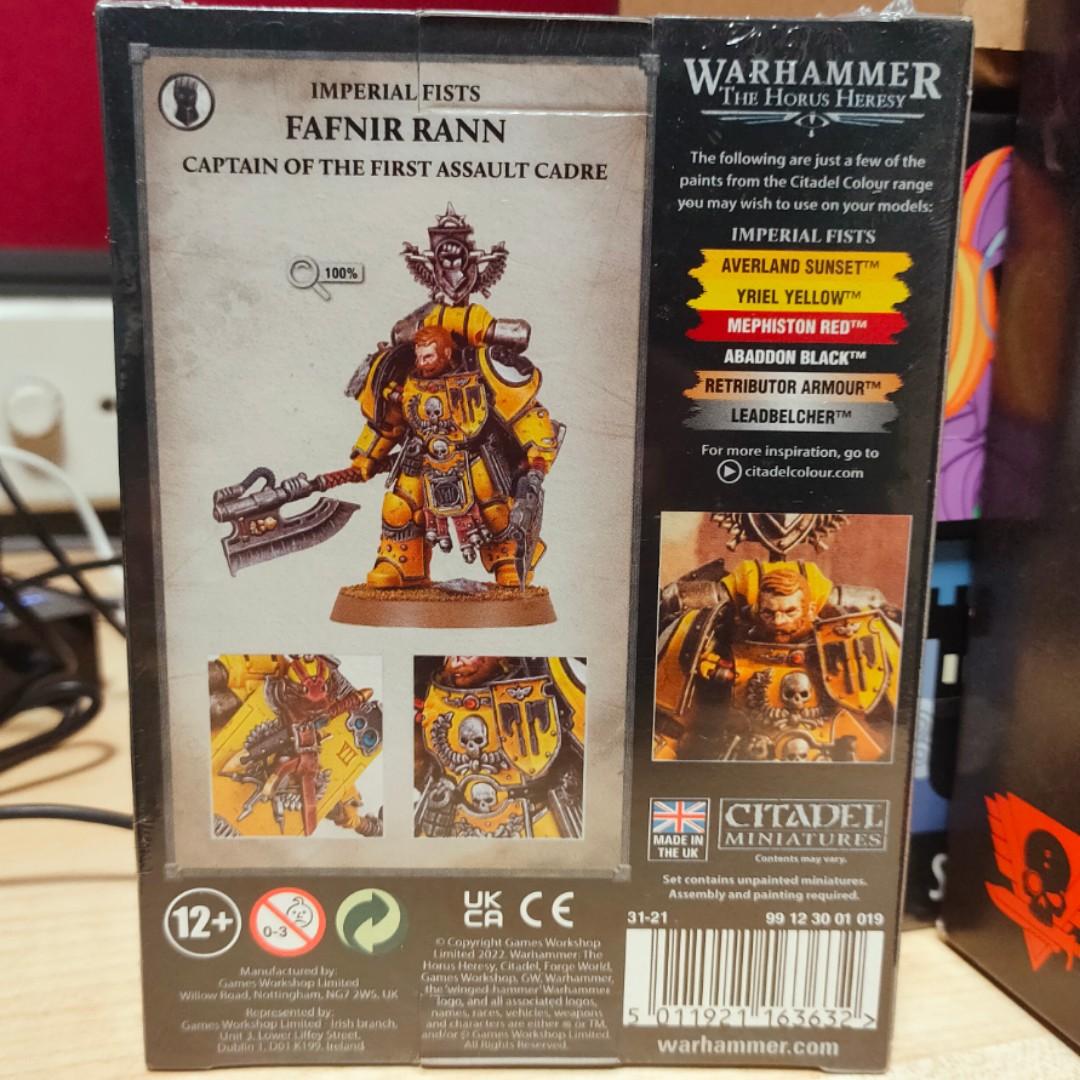 Warhammer 30K Horus Heresy Imperial Fists Fafnir Rann NEW, Hobbies ...