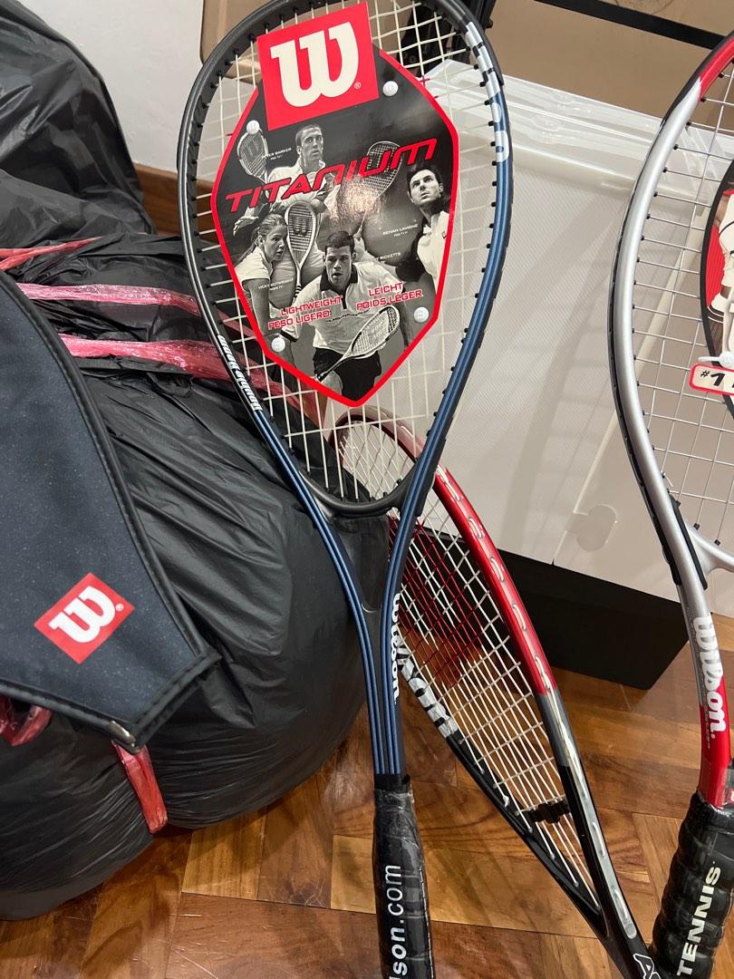 Wilson Tennis Racket, Sports Equipment, Sports & Games, Racket & Ball ...