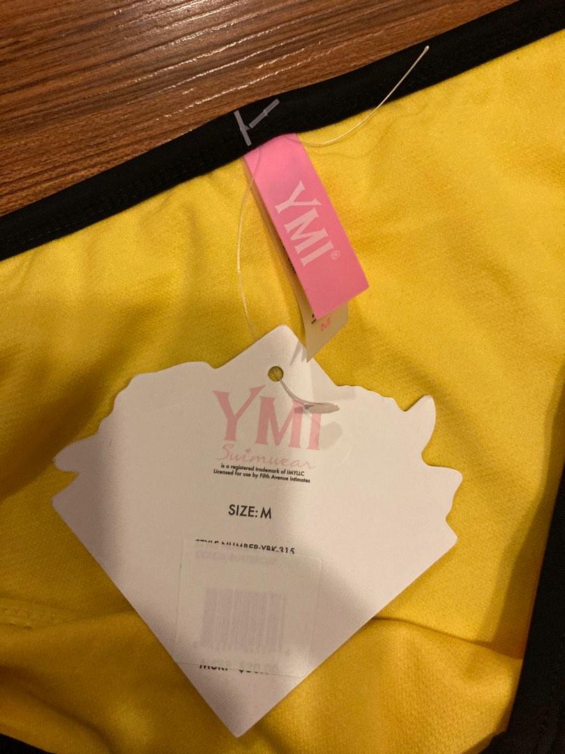 Yellow 2 piece non padded swimsuit, Women's Fashion, Swimwear, Bikinis