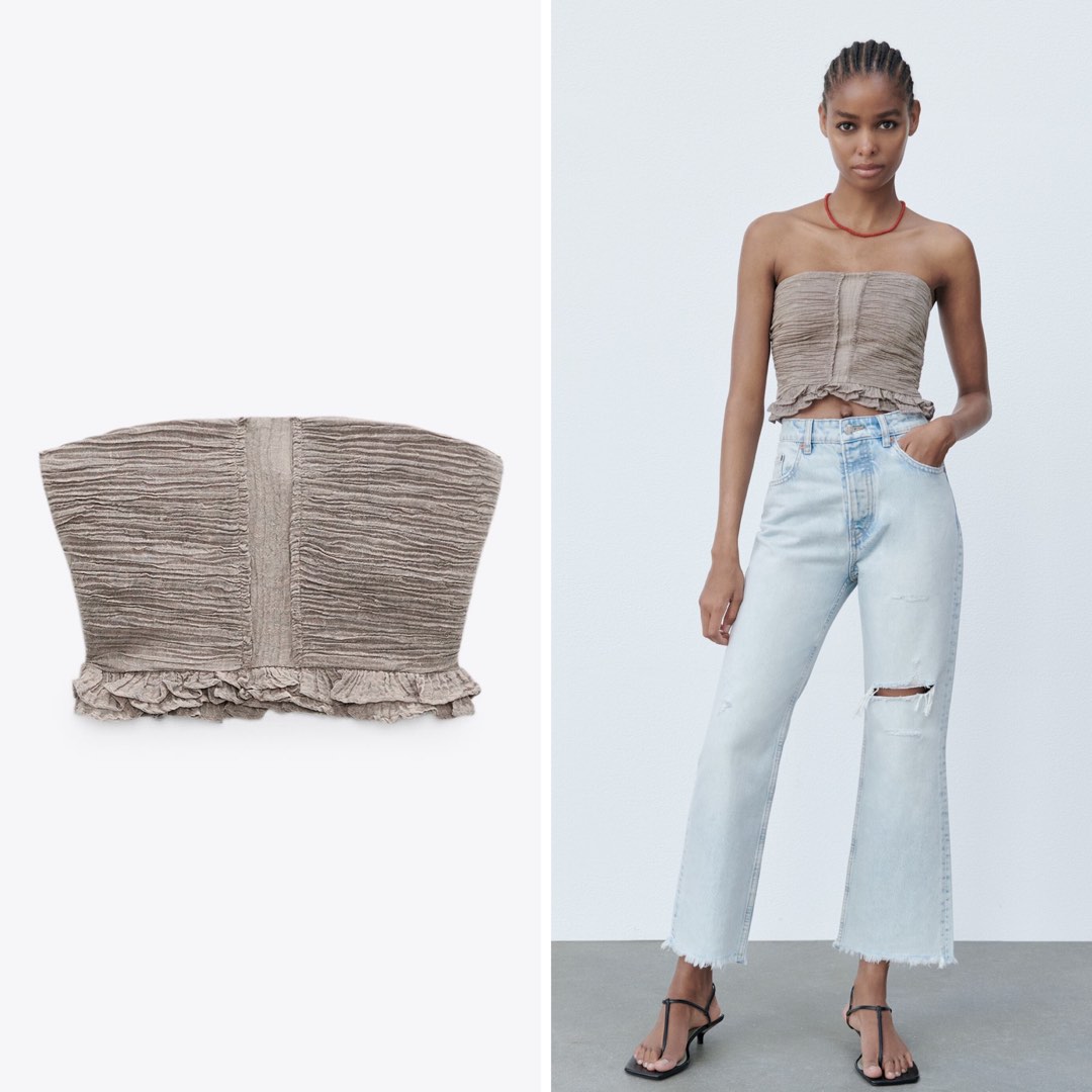 crop top debardeur zara