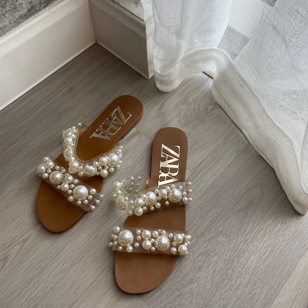Pearl slippers zara store