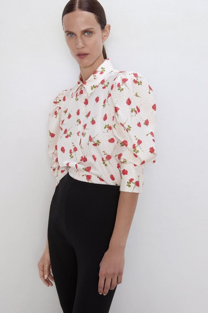 Blouse rose zara top