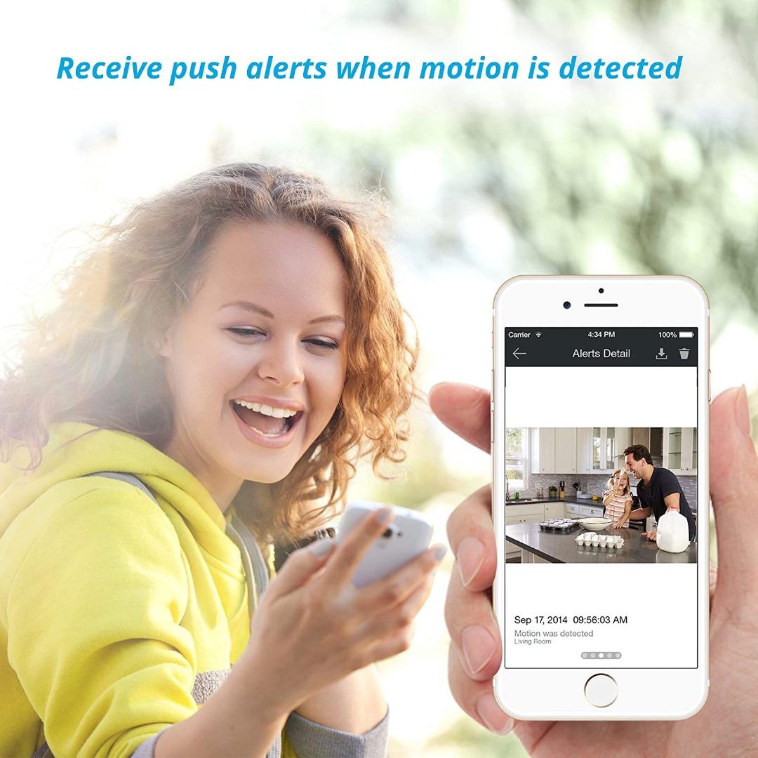 Zmodo Replay 4CH 720P Wireless Home Surveillance Security Camera System 2 Outdoor 2 Indoor IP Network Camera 4 Channel NVR Cloud Storage