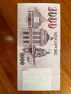 $1000 Singapore Note