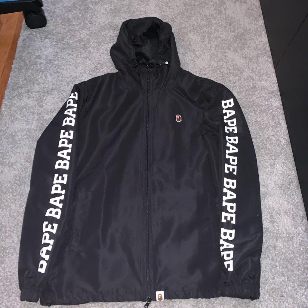 Bape premium summer bag lightweight windbreaker jacket black online