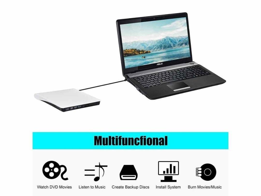 [2006] Pop-up Mobile External USB 3.0 External CD/DVD-RW DVD Writer ...