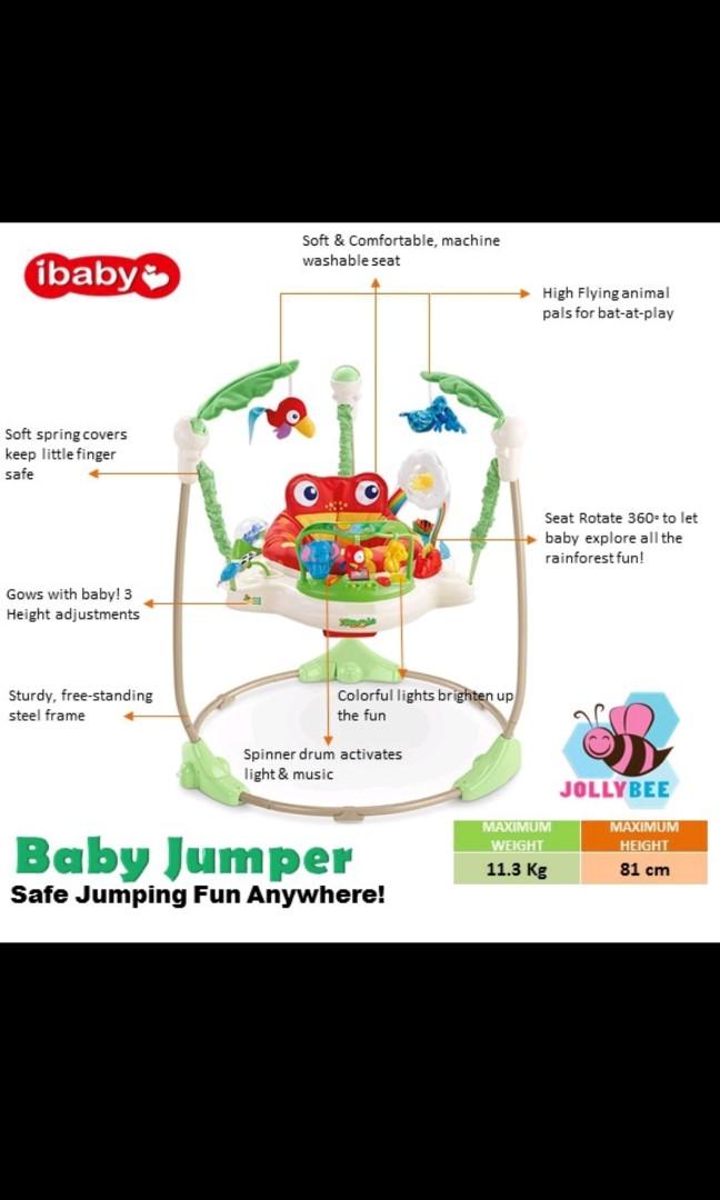 Maximum weight for shop jumperoo