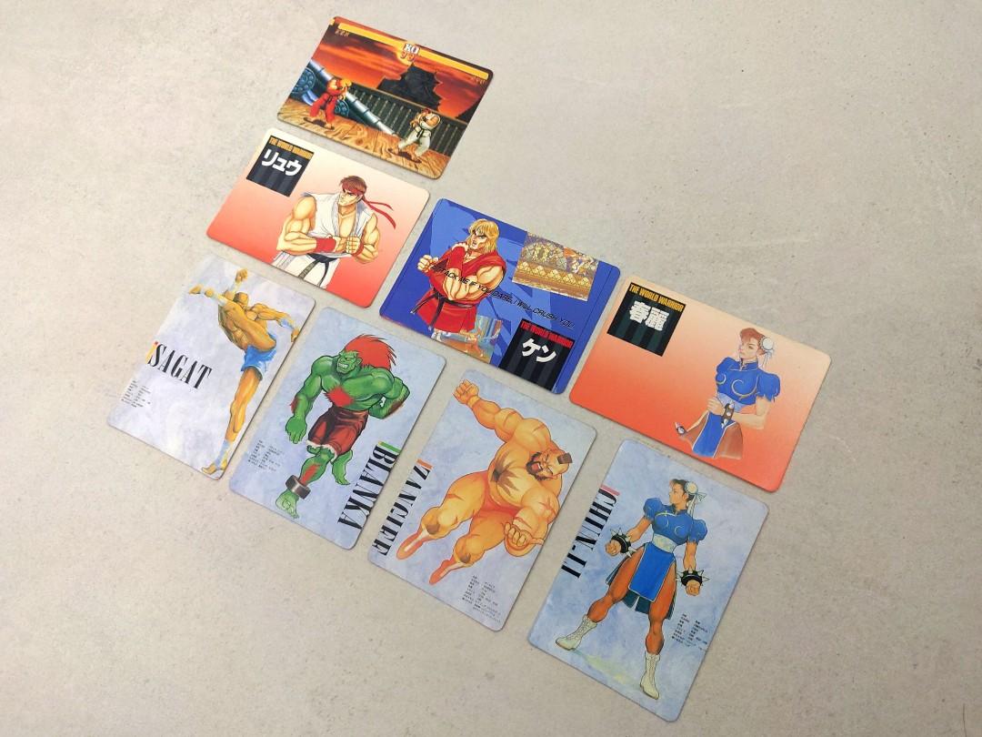 全8張90年代街頭霸王咭港版Street Fighter 2 Street Fighter ii 街霸咭 