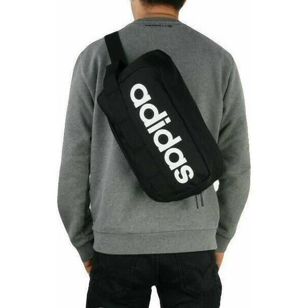 Adidas training linear core crossbody bag unisex black dt4823 clearance
