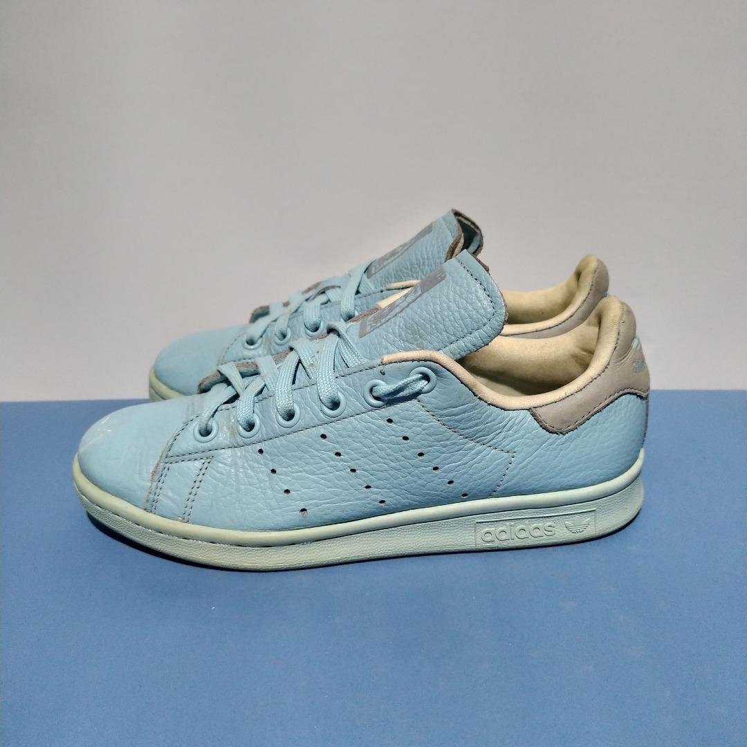Adidas Stan Smith Ice Blue, Fesyen Wanita, Sepatu di Carousell
