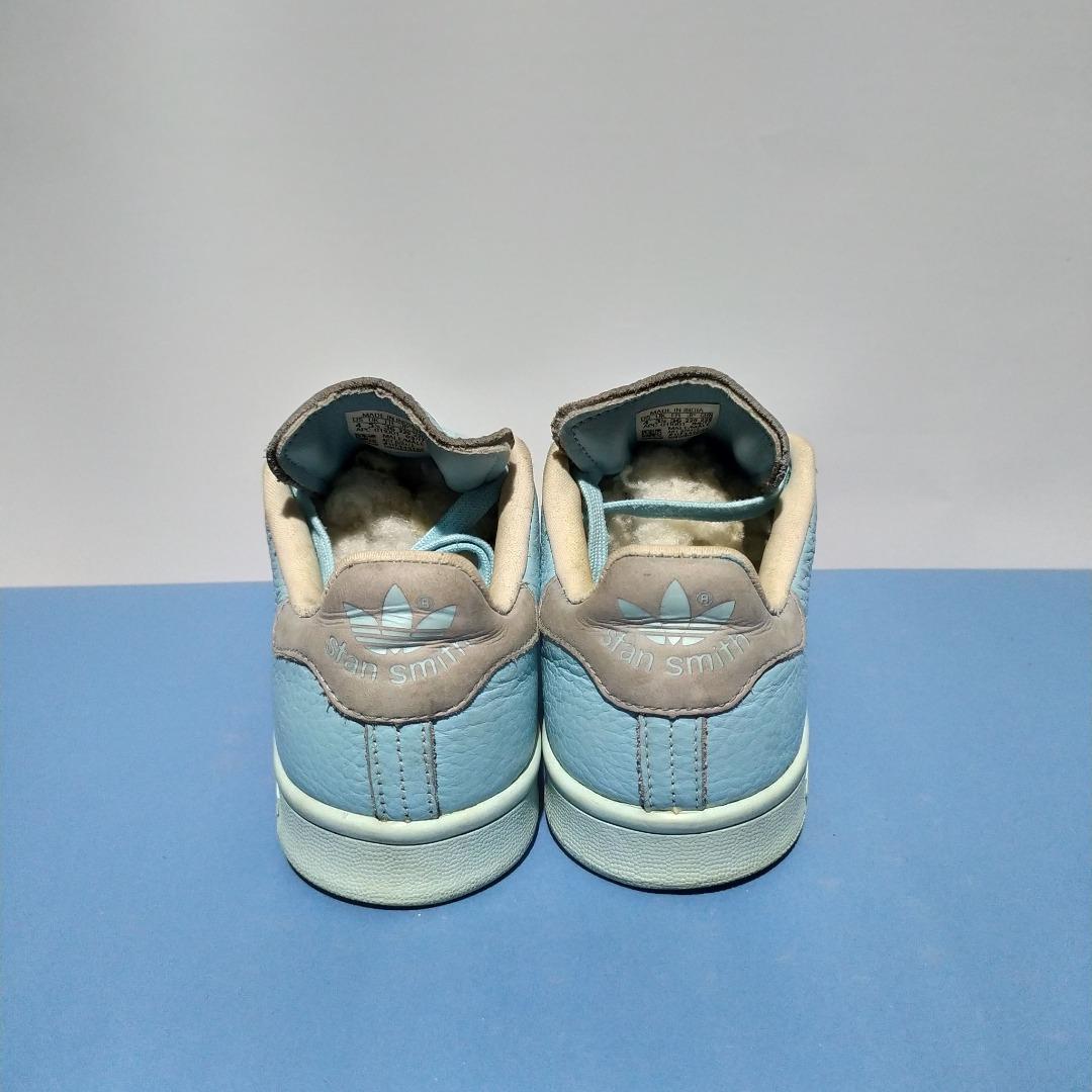Adidas Stan Smith Ice Blue, Fesyen Wanita, Sepatu di Carousell