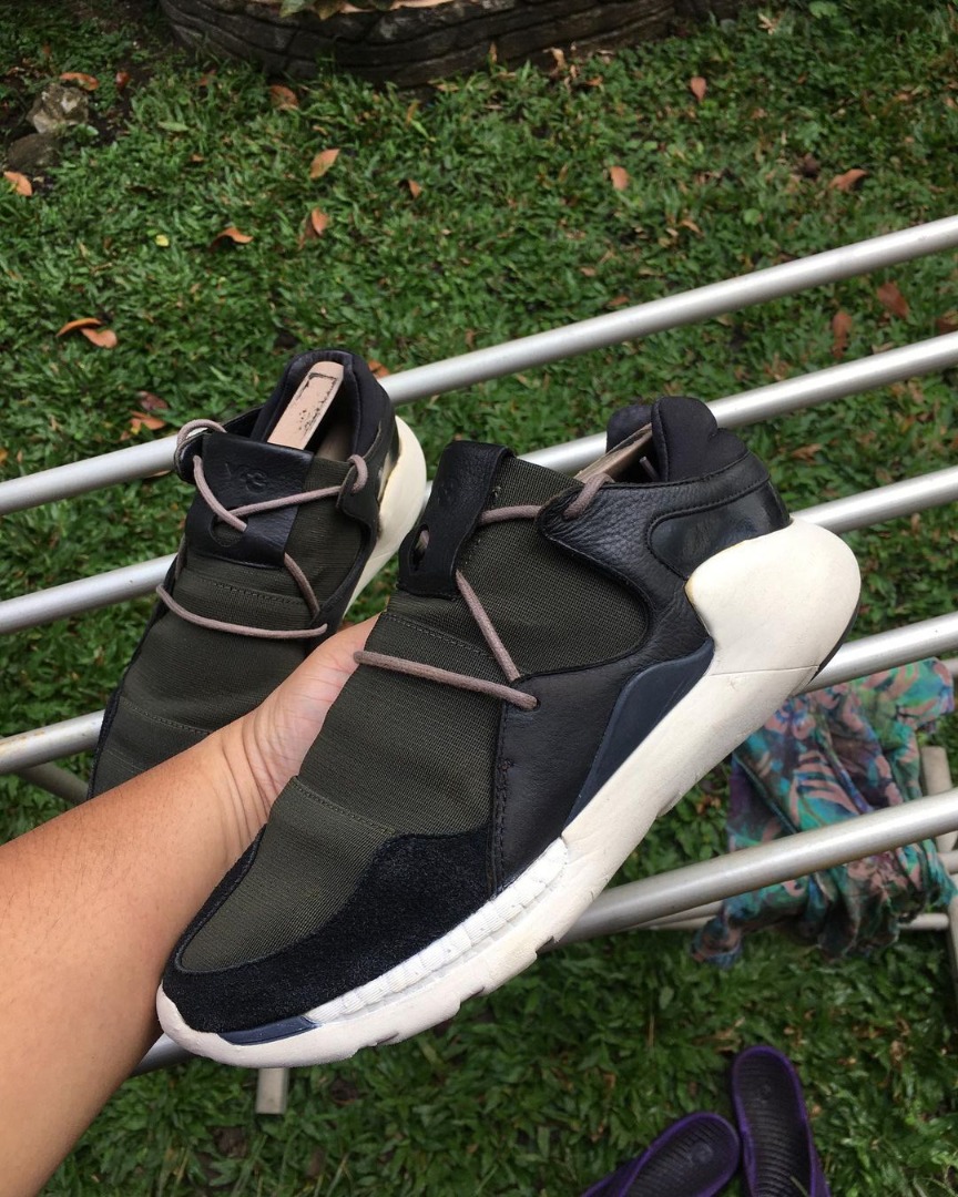 Adidas x Yohji Yamamoto Y3 QR Qasa Racer Boost, Fesyen Pria