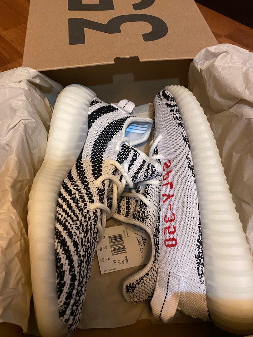 Yeezy zebra size clearance 10