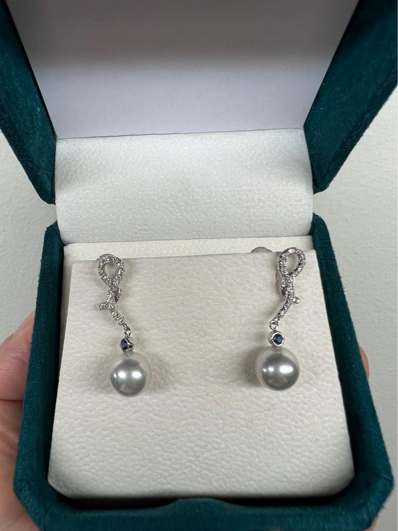Real pearl earrings cost on sale