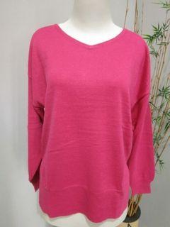 Atasan Kaos Rajut Thrift Wanita