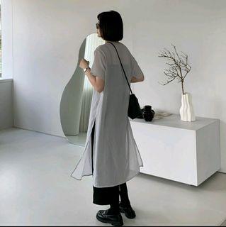 ATTENTION-att made!透透側衩外搭洋裝