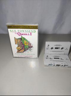 Audio Cassette tapes Sue Townsend The Queen & I, John Hickson Reads @ 175 each