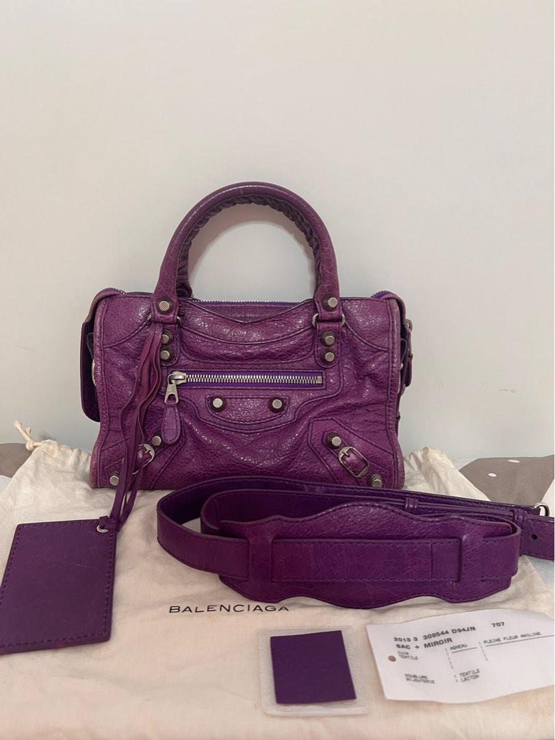 Balenciaga mini 2025 city purple