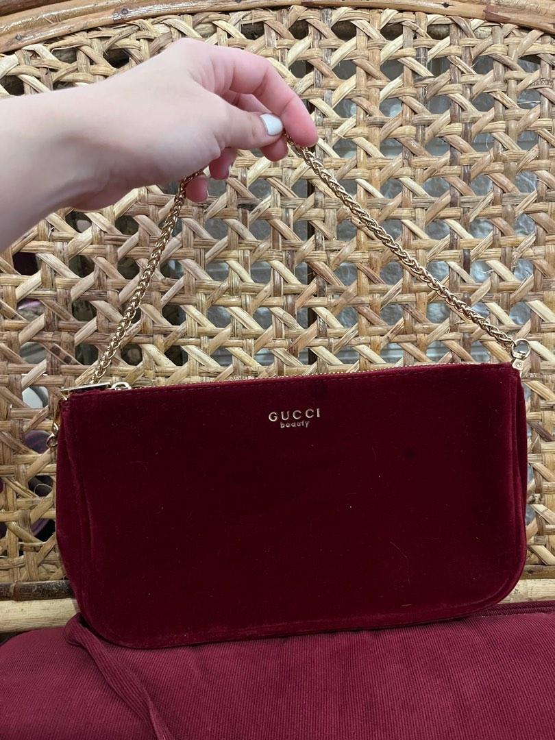Gucci velvet pouch clearance