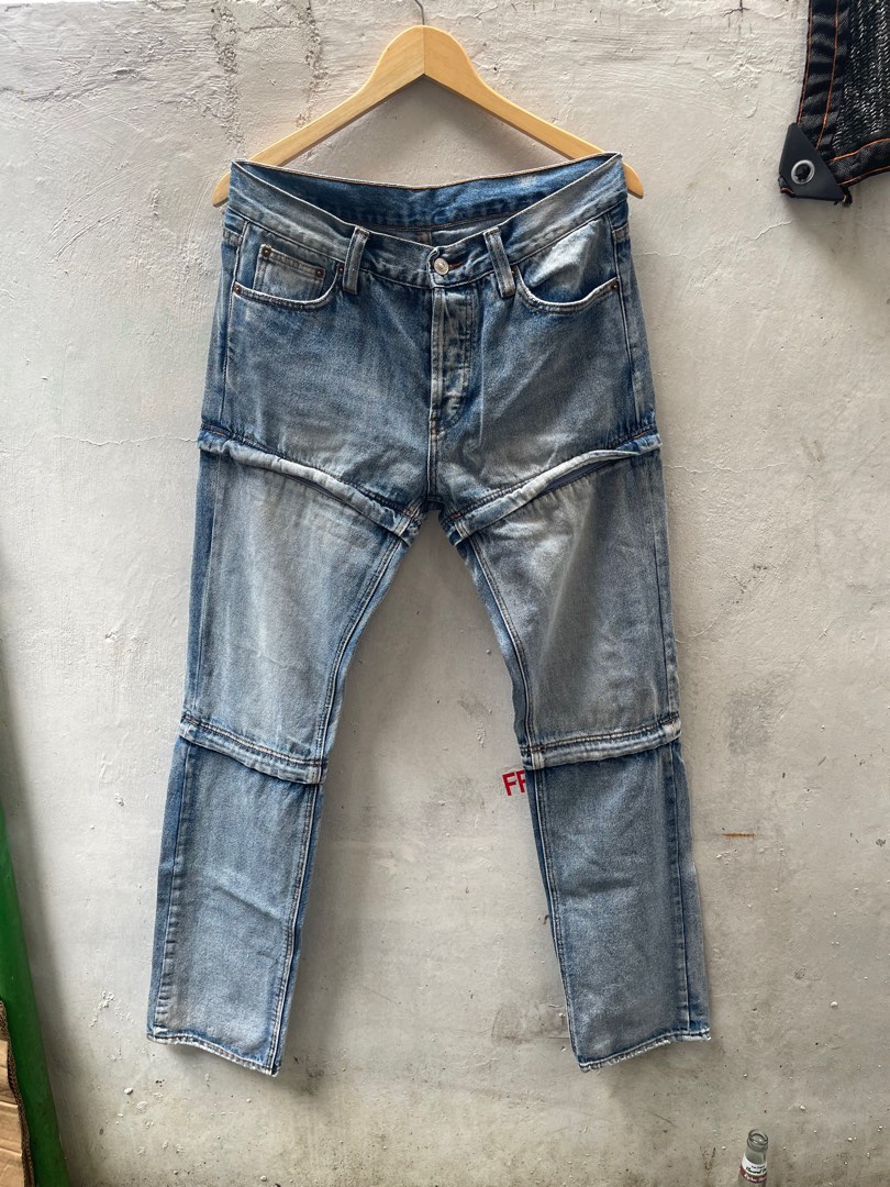 Straight jeans Balenciaga Blue size 34 US in Denim  Jeans  31335995