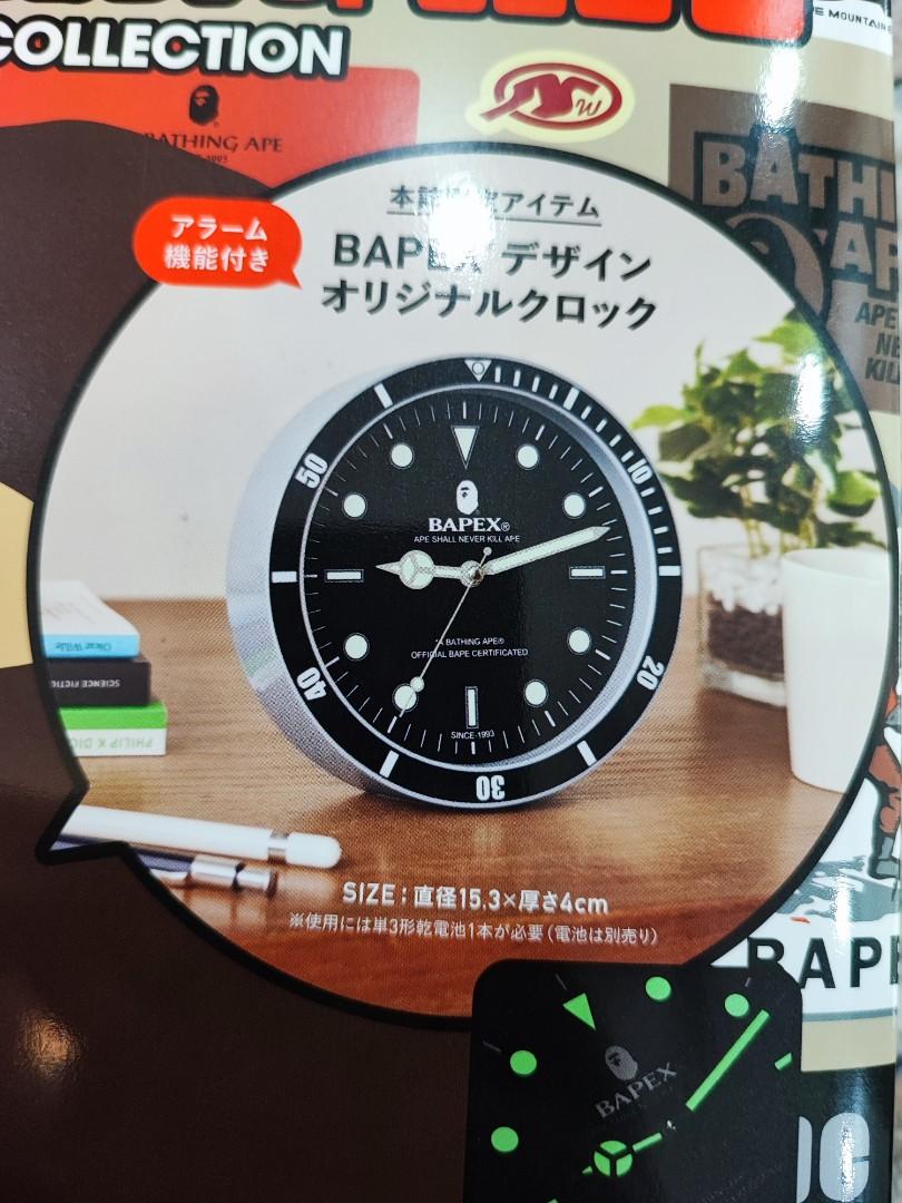 BAPE Table Clock (Category: Watches) located in Shah Alam. Submitted by syafiq_305 (Listing ID 1187385077, Image 1). Description: Jam baru. Xpernah guna. Dapat fullset mcm dalam gambar sekali Magazine. COD sek. 20 Shah Alam..