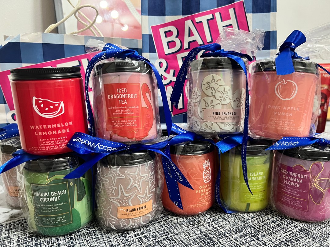 Bath & Body Works 1 wick candles, Furniture & Home Living, Home