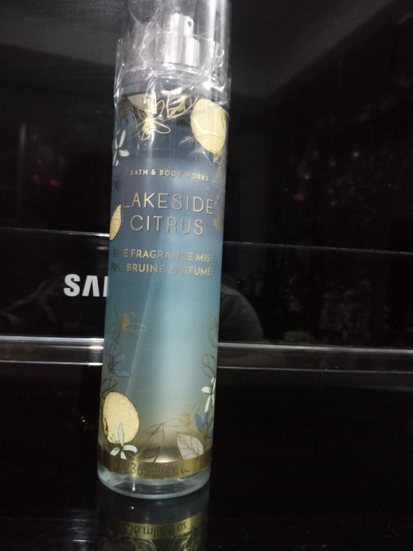 Bath and Body works, Lakeside Citrus (Category: Fragrance & Deodorants) located in Pasig City. Submitted by candy_boxess (Listing ID 1187399763, Image 1). Description: Fine Bruine Mist, authentic, long lasting fragrance.