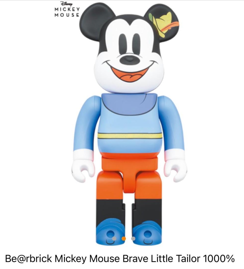 Bearbrick Mickey Mouse Brave Little Tailor 1000%, Hobbies & Toys, Toys ...