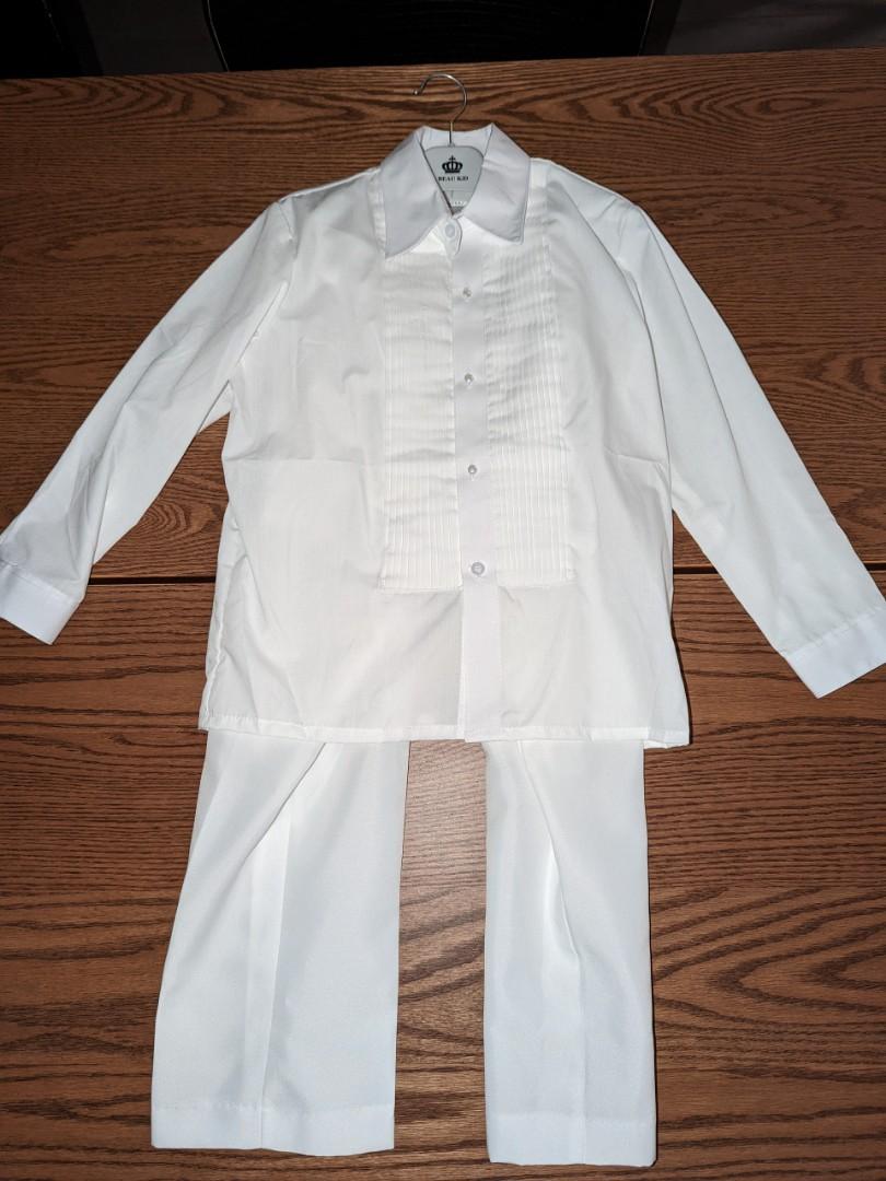 Beau Kids White Tuxedo Suit, Babies & Kids, Babies & Kids Fashion on Carousell