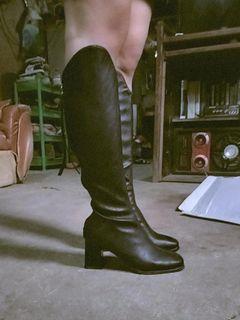 Black cowboy boots (size 37)