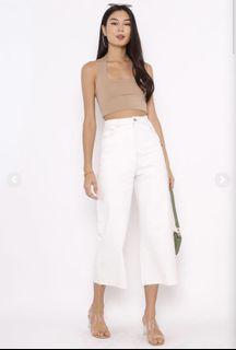 BN SUPERGURL CONOR CONTRAST STITCH JEANS (WHITE)