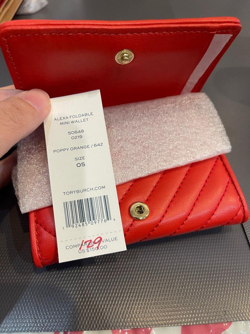 BN Tory Burch Alexa Foldable Mini Wallet (retail $210), Women's Fashion,  Bags & Wallets, Purses & Pouches on Carousell