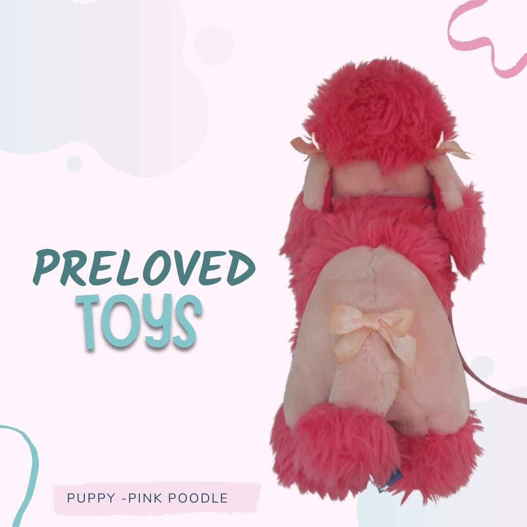 Boneka Puppy Pink Poodle Import Boneka Puddle Preloved Bayi