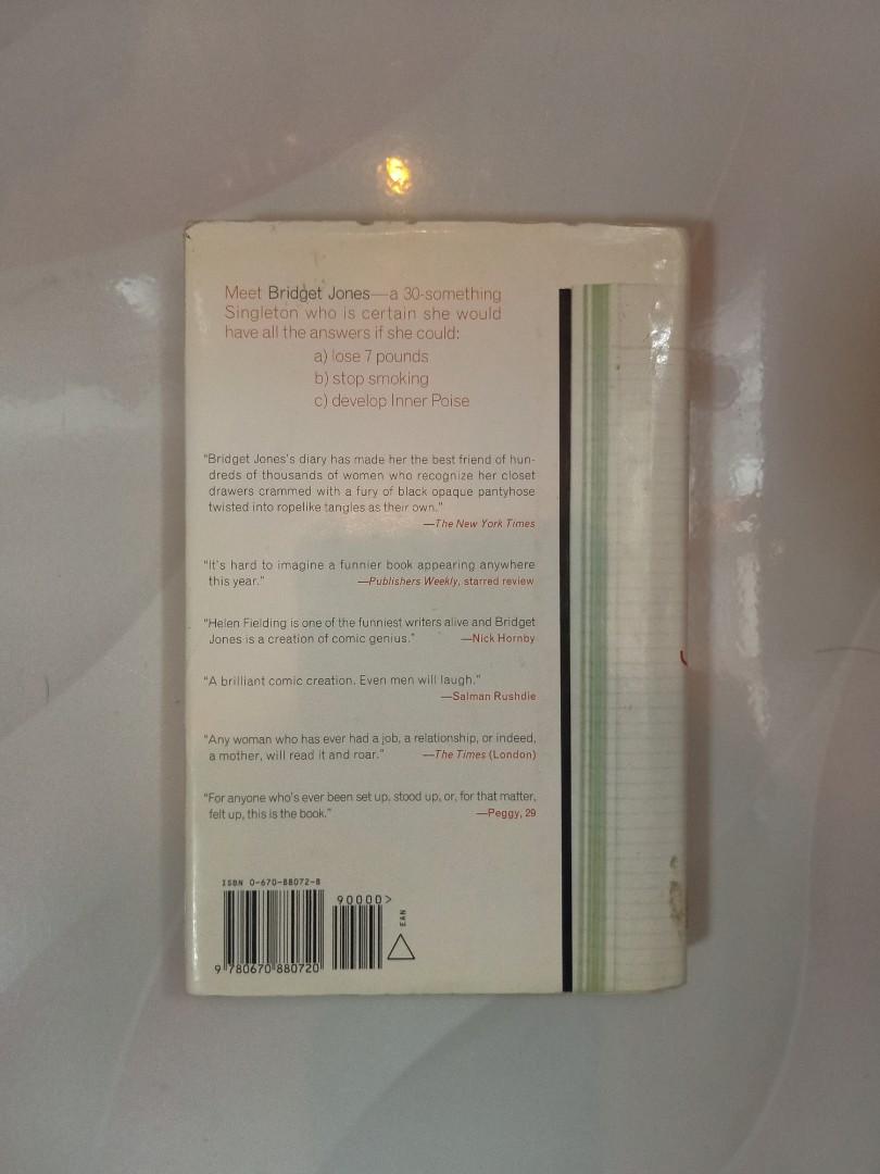 Bridget Jones's Diary (by Helen Fielding) (Category: Storybooks) located in Manila. Submitted by guygenevieve64 (Listing ID 1187360632, Image 2). Description: Has a stamp of my name on the front page.