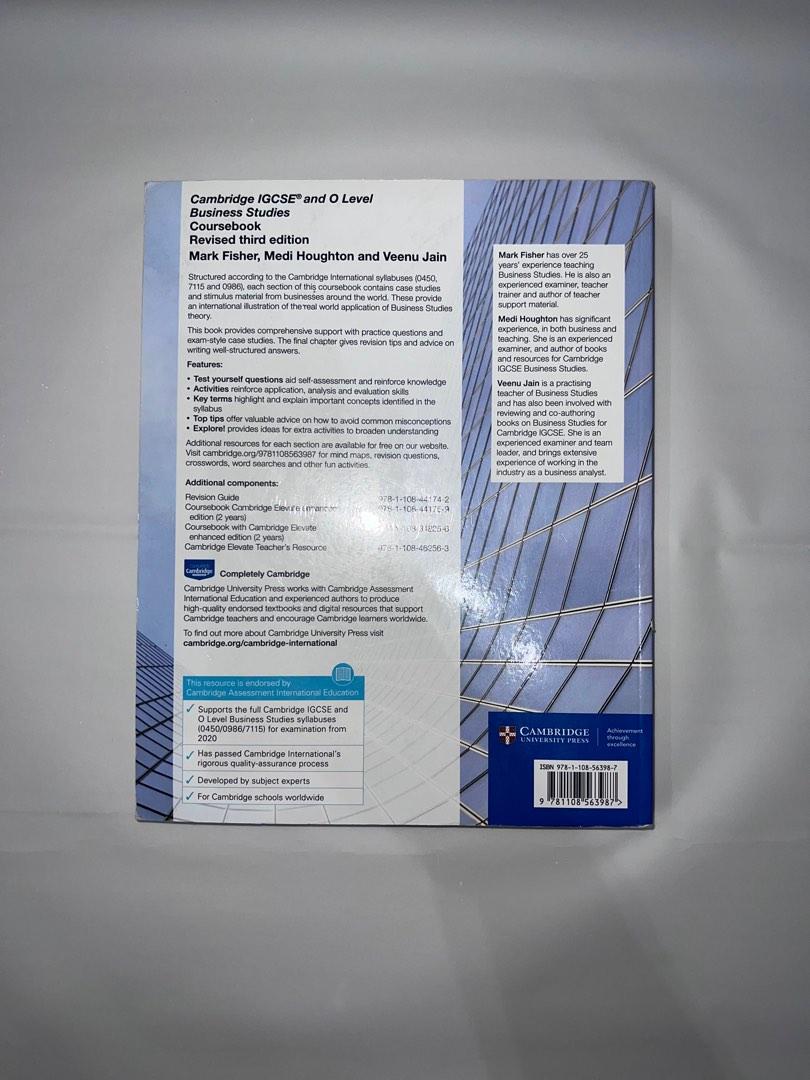 Cambridge Igcse And O Level Business Studies Coursebook Hobbies Toys Books Magazines Cambridge Igcse And O Level Business Studies Coursebook Hobbies Toys Books Magazines