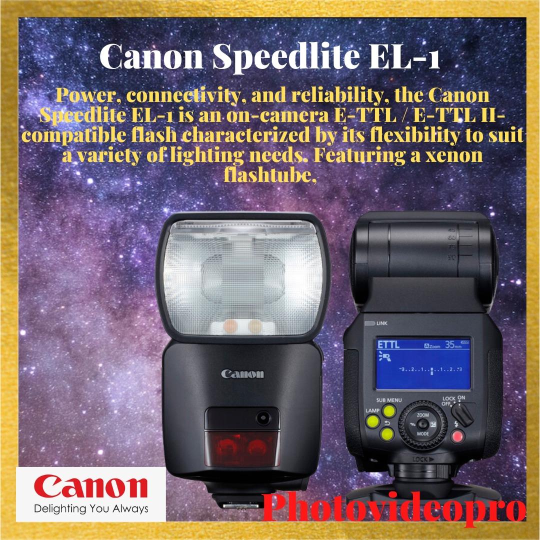 Canon Speedlite EL1, Photography, Photography Accessories, Flashes on