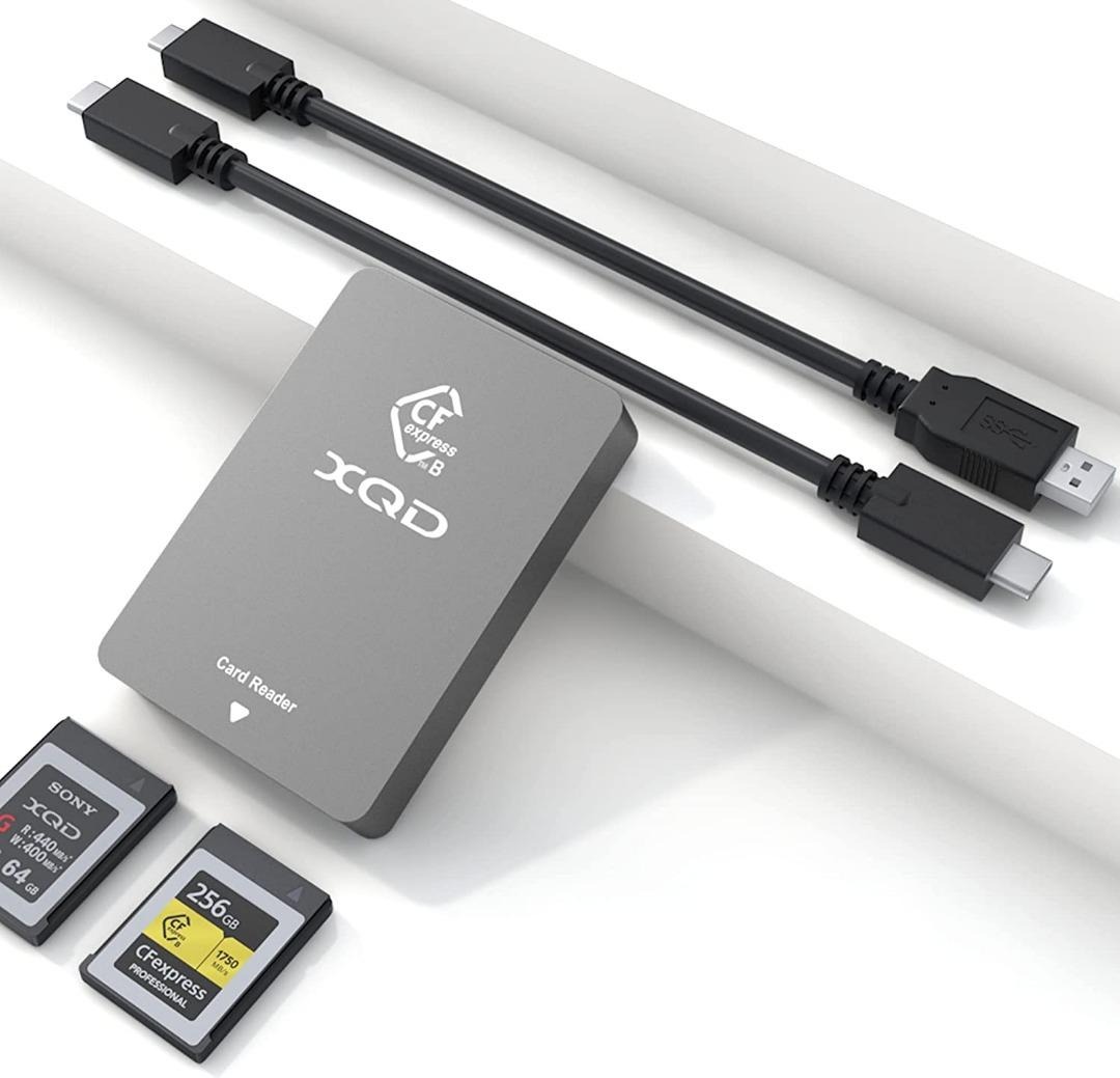 CFexpress Type B XQD Card Reader USB 3.2 Gen 2 10Gbps Portable Aluminum