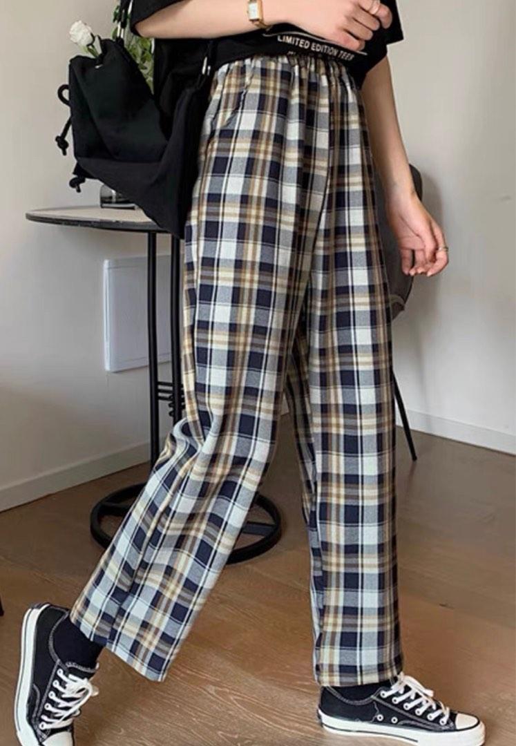 Carousell Shein Checkered Pants Checkered Pants, Women's