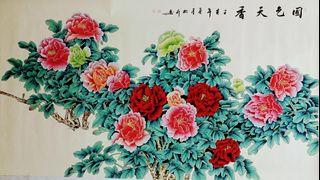 Chinese art painting and calligraphy 朱柳莉权威国礼画家曾多次在全国各大展中获二次金奖,三次银奖,优秀奖, 提名奖等等.她的画具有收藏 投资 保值 增值 Her paintings have collection, investment, value preservation and appreciation